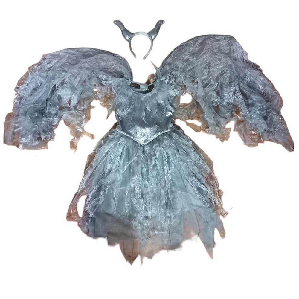 Spooked  Angel Maleficent Gray Costume